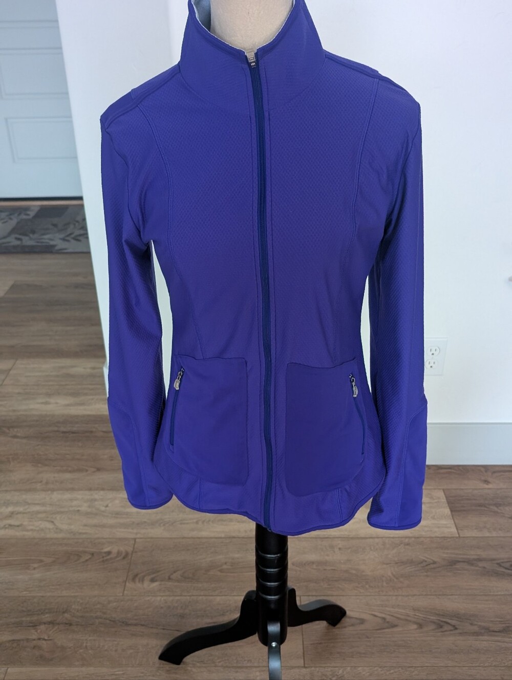 adidas Women's Deep Purple Full-Zip Utility Jacket